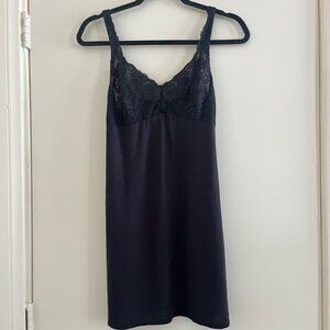 Y2K Babydoll Slip Dress Sz S Lace Empire Waist Whimsigoth Fairy Grunge Romantic